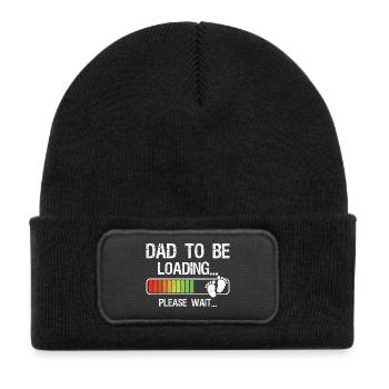 Expecting Dad Shirt Gift for Dad-To-Be Loading - Kids' Recycled Patch Beanie - black - Front