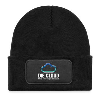 Coder THE CLOUD IS SOMEONE ELSE'S SERVER - Kids' Recycled Patch Beanie - black - Front