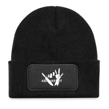Frankfurt = Krankfurt - Kids' Recycled Patch Beanie - black - Front