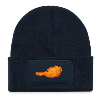 Schnitzel Austria Plat culte et favori - Bonnet enfant en polyester recyclé avec patch - bleu marine - Devant
