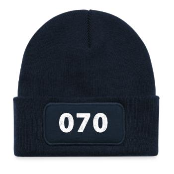 070 The Hague Rijswijk Voorburg Leidschendam - Kids' Recycled Patch Beanie - french navy - Front