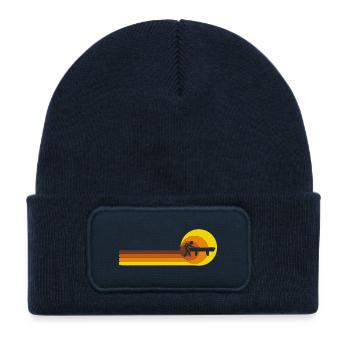  Billardtisch Billard Pool Vintage 70er 80er - Kinder Recycelter Patch Beanie - French Navy - Vorne