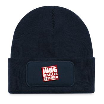 Bachelor party Jga bachelor - Kids' Recycled Patch Beanie - french navy - Front