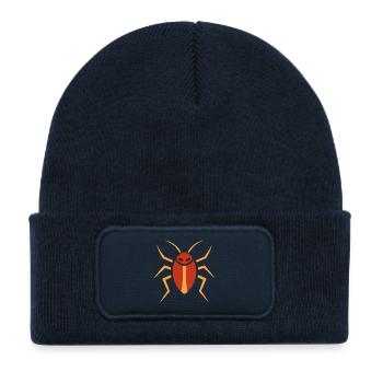 Kacarlake, Insecte - Bonnet enfant en polyester recyclé avec patch - bleu marine - Devant