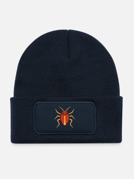 Kakarlake, Insekt - Kinder Recycelter Patch Beanie - French Navy - Vorne