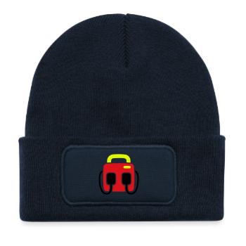 Defibrillator AED First Aid - Kids' Recycled Patch Beanie - french navy - Front