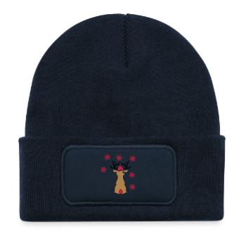 moose - Kids' Recycled Patch Beanie - french navy - Front