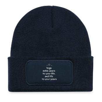 Yoga - Kids' Recycled Patch Beanie - french navy - Front