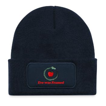 Eve Was Framed: Serpent Apple - Kids' Recycled Patch Beanie - french navy - Front