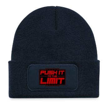 Push It To The Limit - Kids' Recycled Patch Beanie - french navy - Front