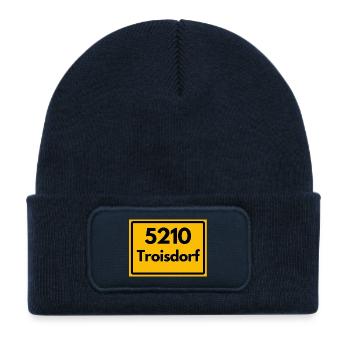 ALTE POSTLEITZAHL PLZ RETRO 5210 TROISDORF - Kinder Recycelter Patch Beanie - French Navy - Vorne