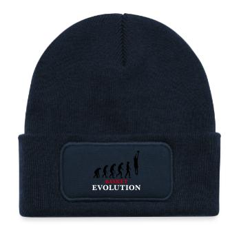 Basket Evolution Sports and humour 3c - Kids' Recycled Patch Beanie - french navy - Front
