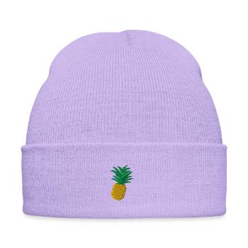 Ananas - Bestickte Wintermütze - Lavendel - Vorne