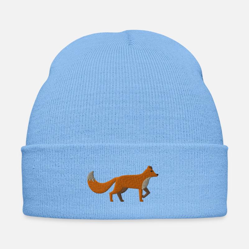 Fuchs bestickt Bestickte Wintermütze