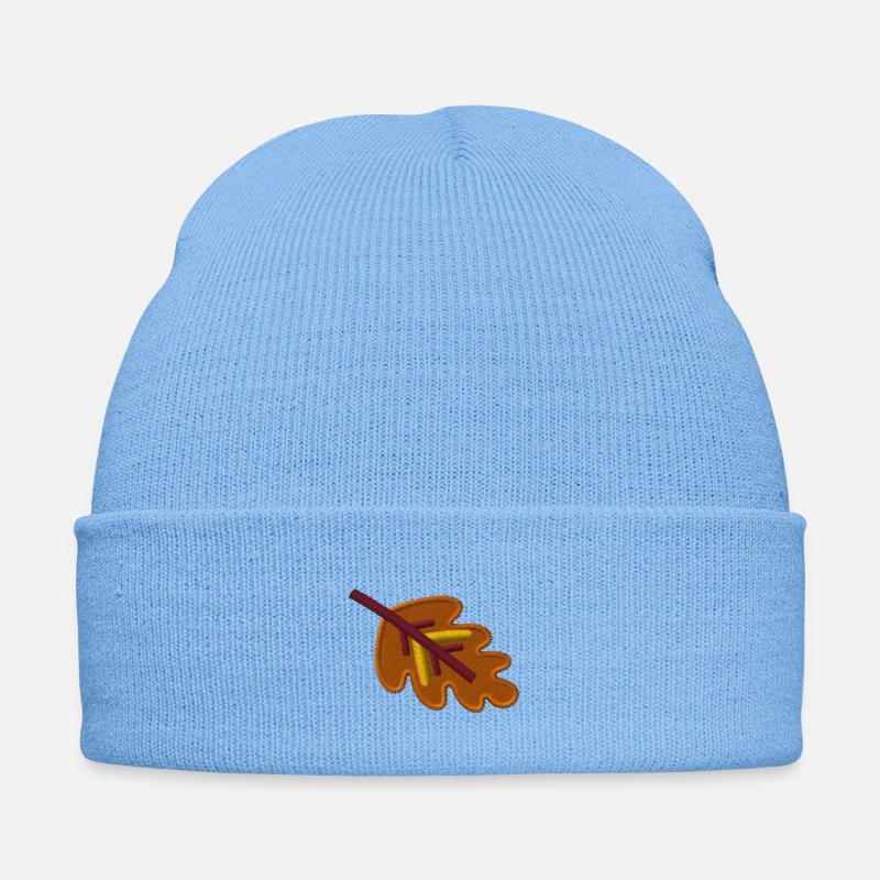 Eichenblatt bestickt Bestickte Wintermütze