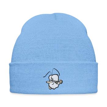 Hello Maestro Embroidery by Maestro - Embroidered Winter Hat - sky blue - Front