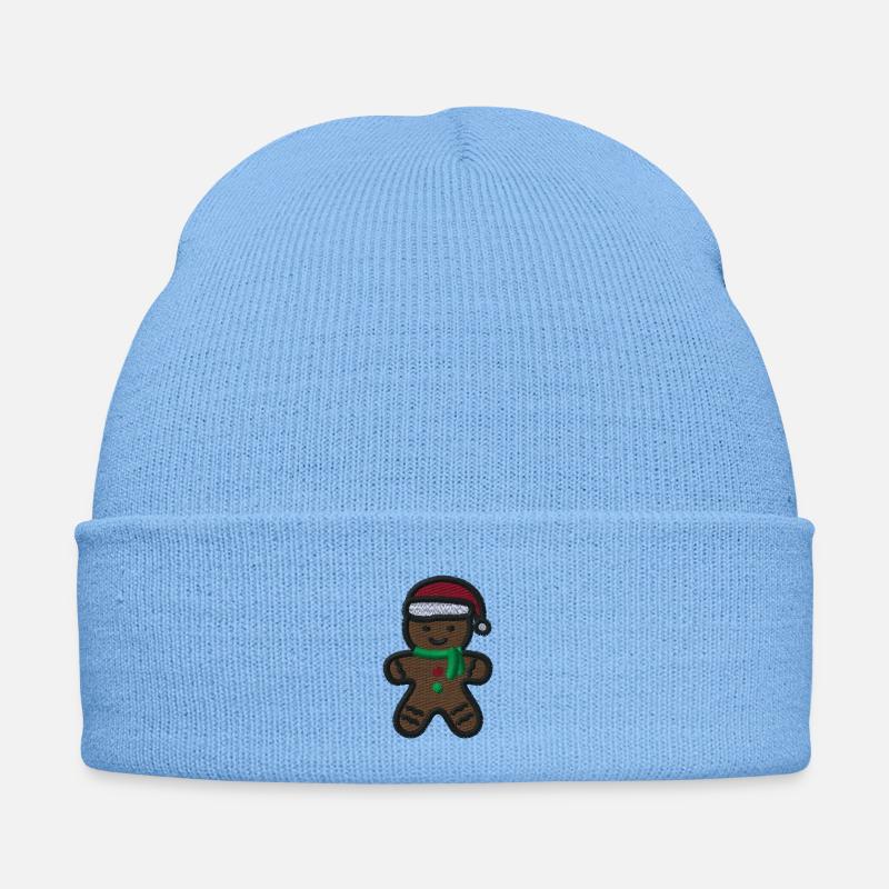 Weihnachts-Lebkuchenmann bestickt Bestickte Wintermütze