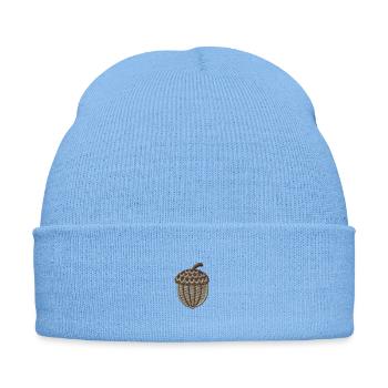 Gland brodé - Bonnet d'hiver personnalisable en broderie - bleu ciel - Devant