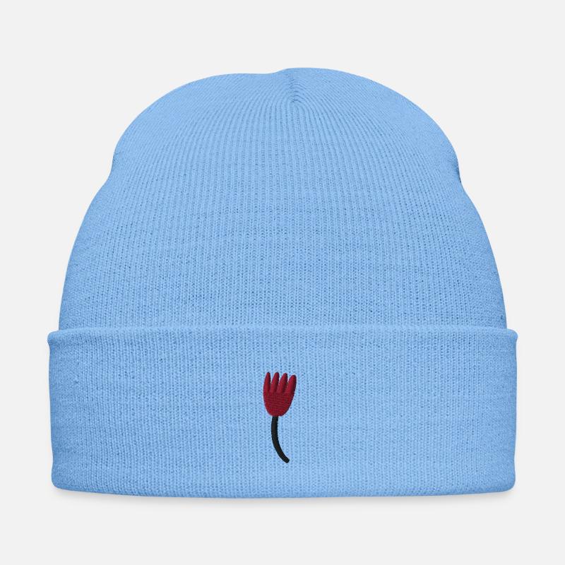 Tulip embroidered Embroidered Winter Hat