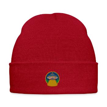UFO - Embroidered Winter Hat - classic red - Front