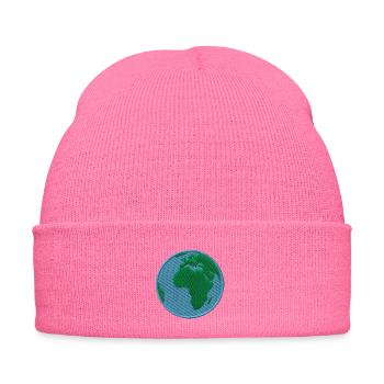 La Terre Brodée - Bonnet d'hiver personnalisable en broderie - rose - Devant