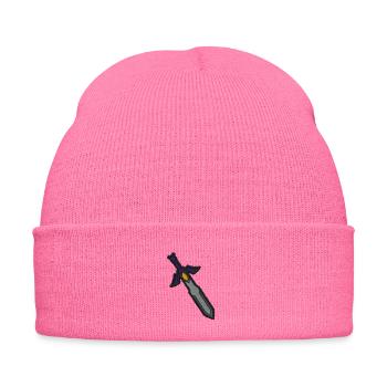 Épée - Bonnet d'hiver personnalisable en broderie - rose - Devant