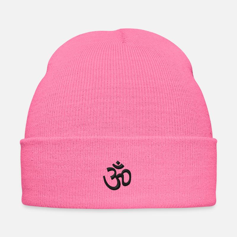 Om Symbol Embroidered Winter Hat