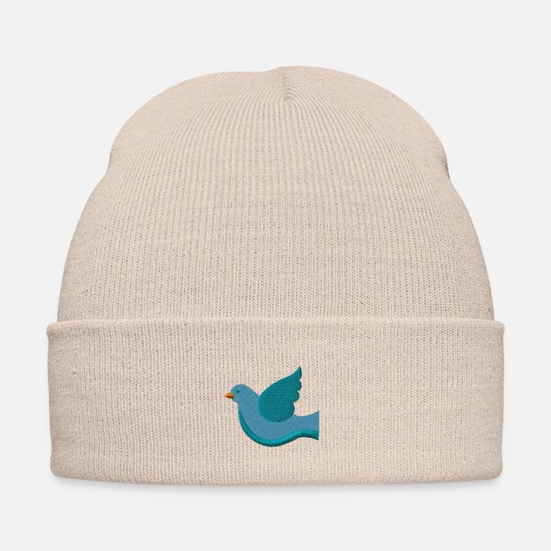 Dove embroidered Embroidered Winter Hat