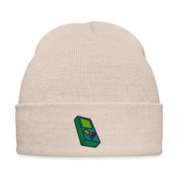 Jeu - Bonnet d'hiver personnalisable en broderie - beige - Devant