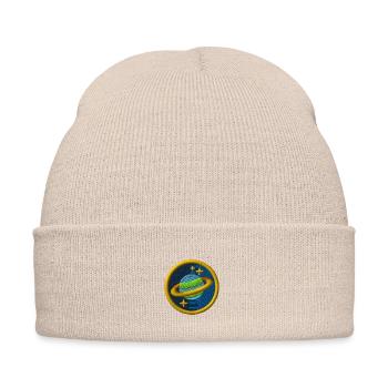 Saturn - Embroidered Winter Hat - beige - Front