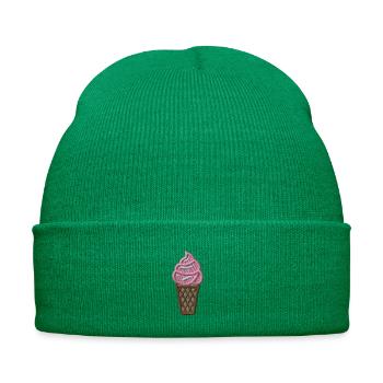 Glace molle brodée - Bonnet d'hiver personnalisable en broderie - vert - Devant