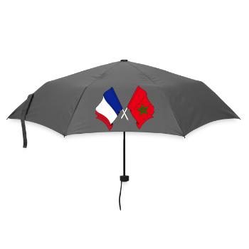 Drapeau de la France et drapeau du Maroc - Parapluie standard - bruyère - Devant