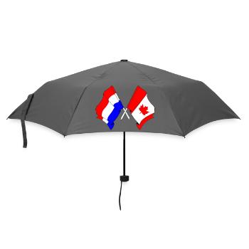 Flag of the Netherlands and flag of Canada - Umbrella (small) - grey - Front