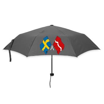 Sweden flag, Latvia flag - Umbrella (small) - grey - Front