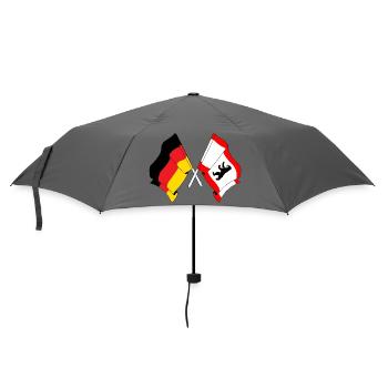 Flag Germany, Berlin - Umbrella (small) - grey - Front