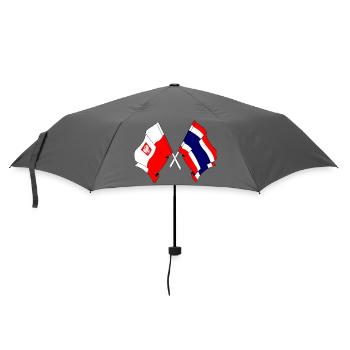 Flagge Polen, Thailand - Regenschirm (klein) - Grau - Vorne