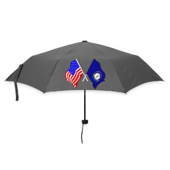 Drapeau des États-Unis et de l’État du Kentucky franchi - Parapluie standard - bruyère - Devant