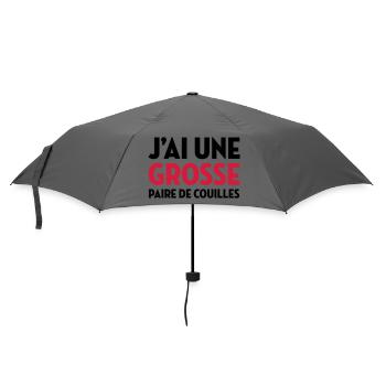Paire de Couilles / Drague / Sexe / Courage - Parapluie standard - bruyère - Devant