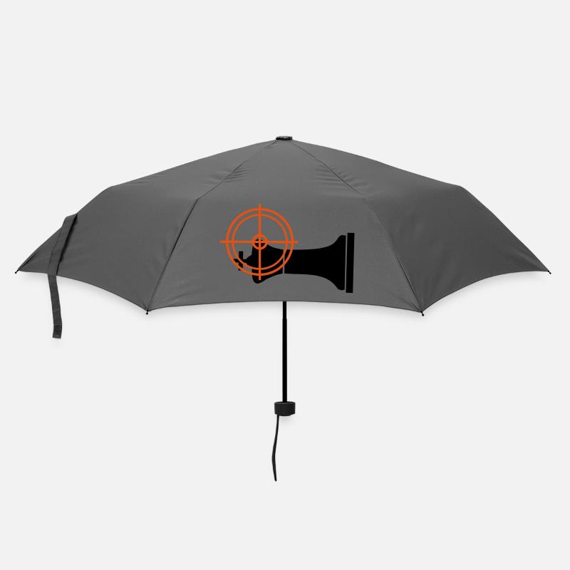 Schachmatt liegend - Regenschirm (klein) - Grau