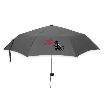Sprayaffe im Graffiti Stil - Regenschirm (klein) - Grau - Vorne