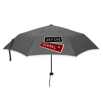 Define Normal Lustig Sarkastisch Definition Grafik - Regenschirm (klein) - Grau - Vorne