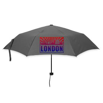 London Gradient Skyline - Regenschirm (klein) - Grau - Vorne