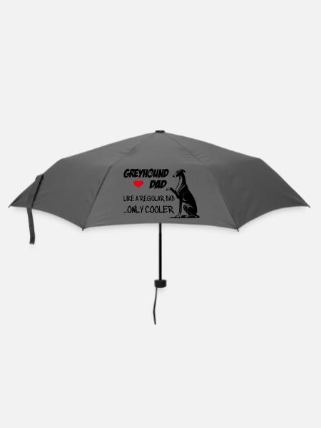 Greyhound Dad - Regenschirm (klein) - Grau