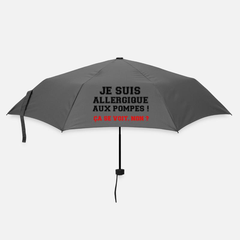 Ich bin allergisch gegen Pumpen! - Regenschirm (klein) - Grau