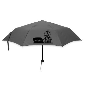 Laptop-Designer arbeiten - Regenschirm (klein) - Grau - Vorne