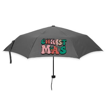 Christmas - Regenschirm (klein) - Grau - Vorne