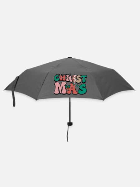 Christmas - Regenschirm (klein) - Grau