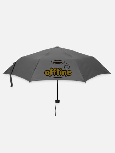 Offline Kaffeepause Icon - Regenschirm (klein) - Grau