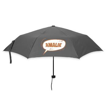 Vorname Amalie - Regenschirm (klein) - Grau - Vorne