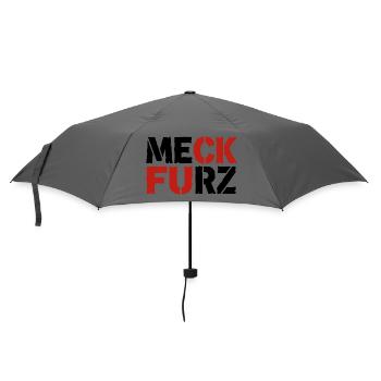 Meck Furz | Merz - nicht mein Kanzler - Regenschirm (klein) - Grau - Vorne